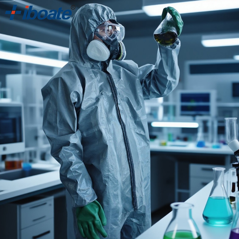Iboate Highly Hazardous Protection Coverall Acid Alkali Resistant Chemical Protection Suit