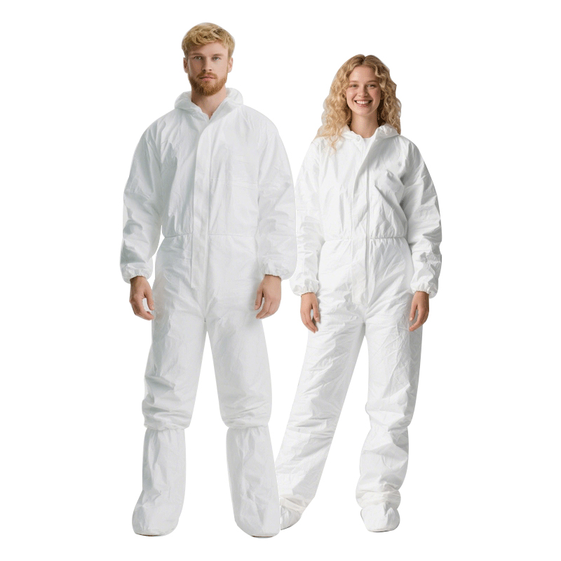 Factory Chemical Hazmat Suit Paint Suits Type 5 6 Waterproof Full Body Protection Coveralls Disposable Protection Clothing