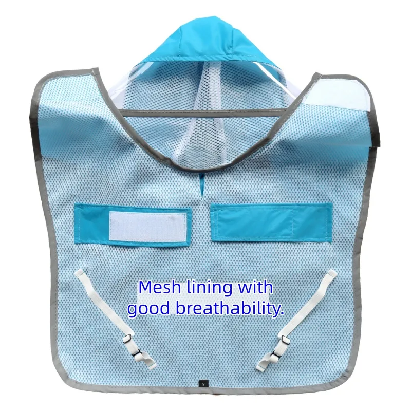 PVC Functional Stylish Adjustable Hood Waterproof Dogs Poncho Raincoat Rain Cape