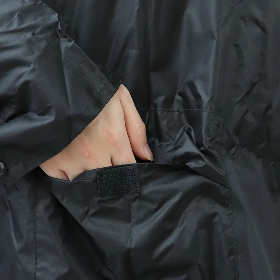 Outdoor Adventures Lightweight Waterproof Poncho Raincoat Detail 1