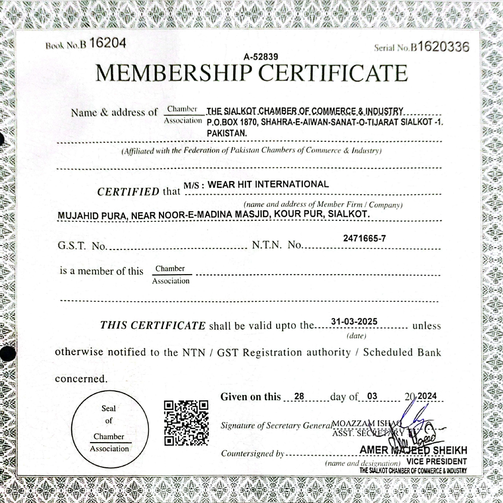 Certifications Document