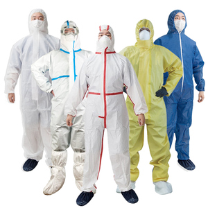 White SF Protection Paint Spray Work Suits Disposable Coverall Safety Work Overall Painters Overalls Suit