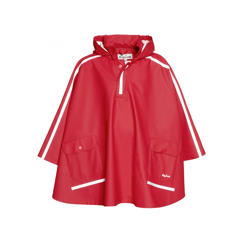 High Vis Kids Children Waterproof Poncho Rain Cape