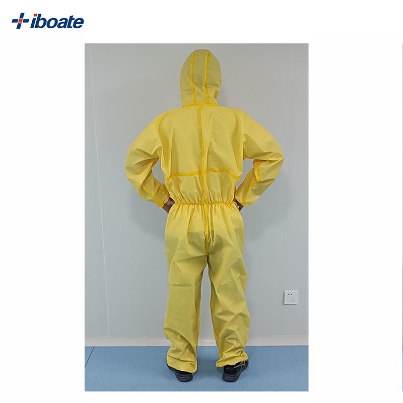 Dustproof Waterproof Oilproof Coveralls with Acid and Alkali Resistance for Chemical Laboratory-Safety Clothing