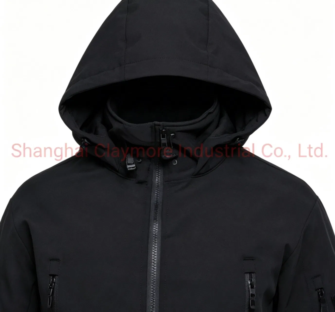 Black Men Tactical Waterproof Breathable Comfortable Winter Warm Softshell Outdoor Jacket