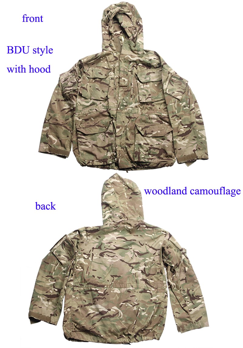 British Style Tactical MTP Multi Camo Field Parka Jacket Detail 1