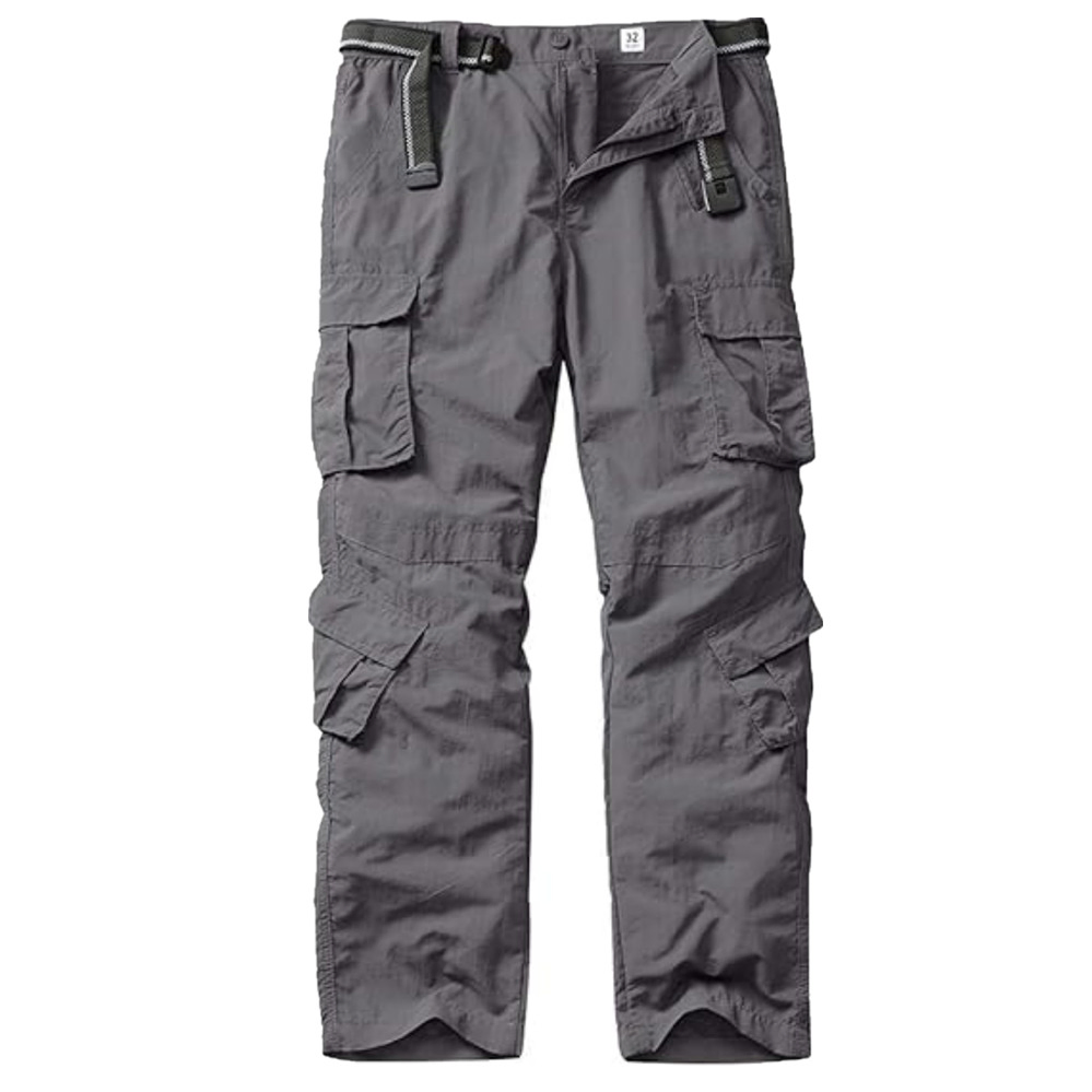 Wholesale Custom Men's Outdoor Casual Quick Dry Cotton Tactical Workwear Regular Straight Durable Heavy Duty Lightweight Hiking Cargo Pants Trousers