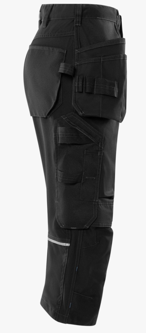 Heavy Duty Construction Work Trousers with Tool Holster &amp; Triple Stitched Seams