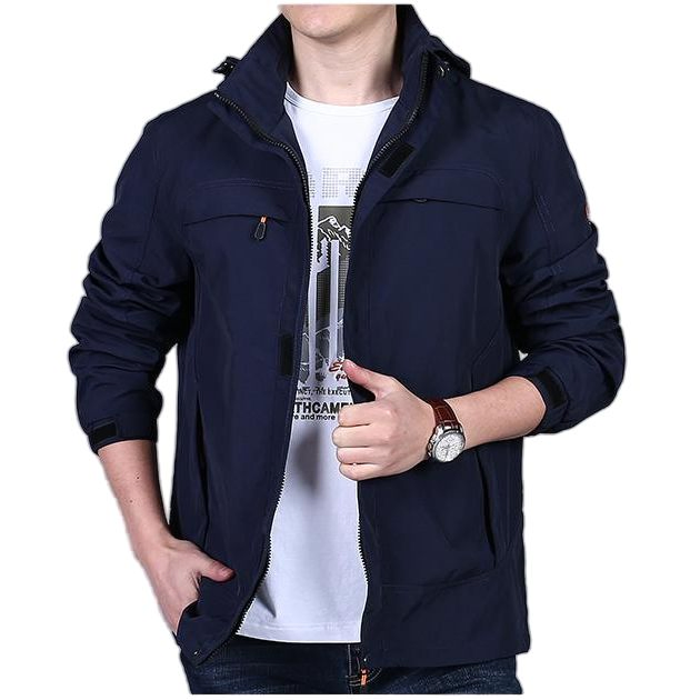 Conmr Men's Nylon Softshell Jacket Breathable Lightweight Windproof