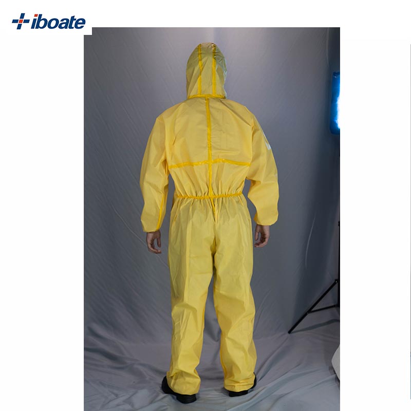 Dustproof Waterproof Oilproof Coveralls with Acid and Alkali Resistance for Chemical Laboratory-Safety Clothing