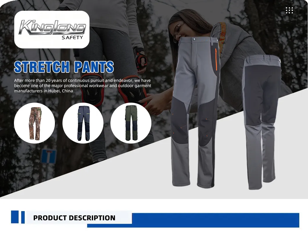 Heavy Duty Multi-Pocket Work Trousers for Outdoor and Labor.