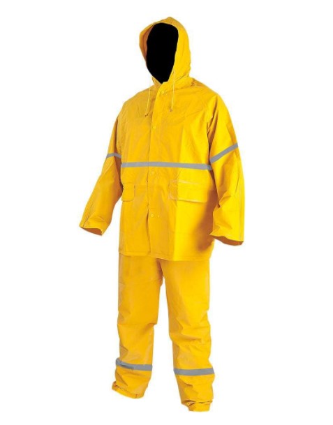 Yellow Industrial Work Raincoat Suit