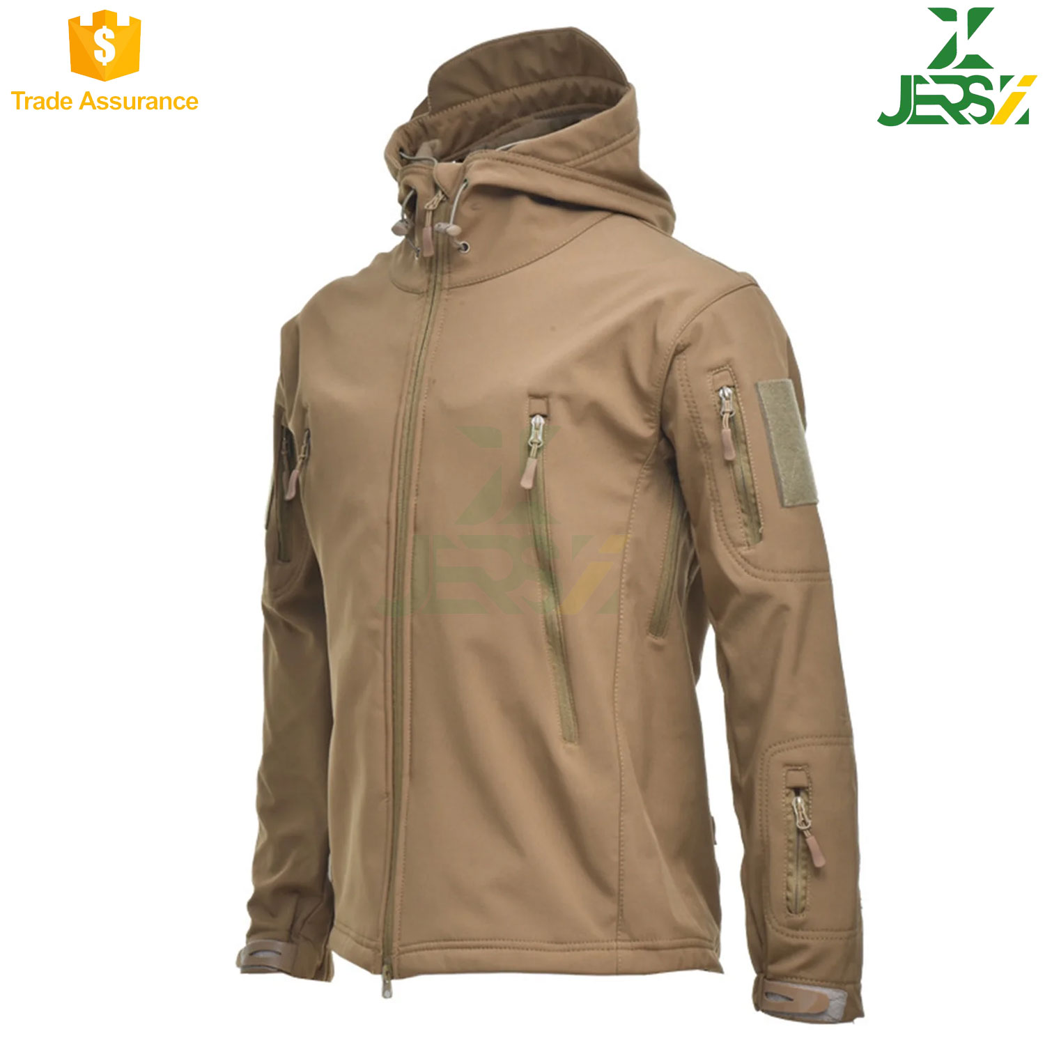 Best Selling Clearance Unisex Lightweight Breathable Zipper Soft Shell Hooded Tactical Jacket Outdoor Waterproof Rain Jacket