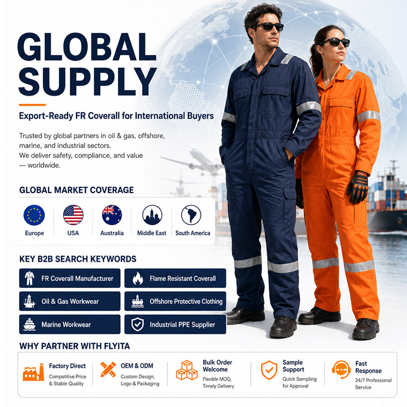Custom Fireproof Cotton Mining Oil Gas Hi Vis Reflective Safety Twill Overall Worker Work Workwear Flame Retardant FR Coveralls