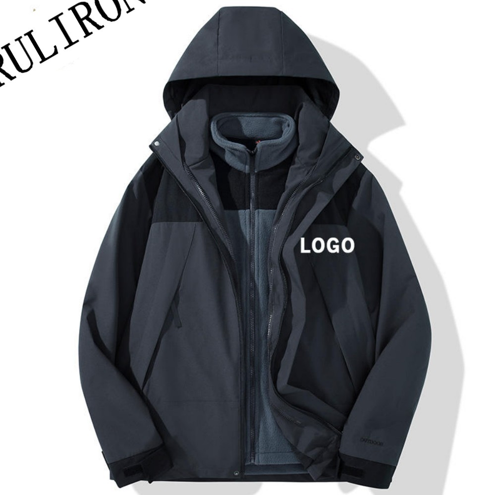 Men's Sports Outdoor Waterproof Custom Golf Rain Active Softshell Breathable Comfort Chaqueta Work Zipper Fashion Customizable Logo Wear Resistant Jacket