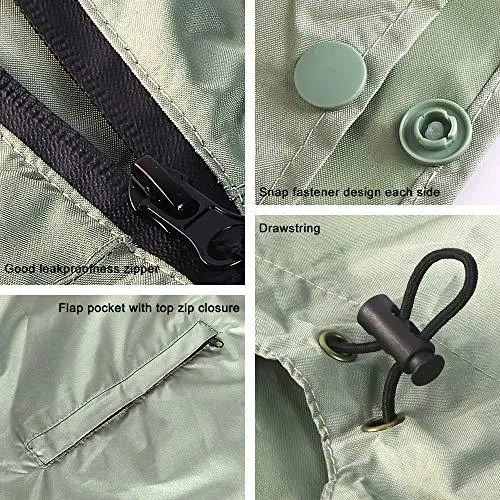 Stylish Durable Waterproof Ladies Raincoat Poncho Eco-Friendly Cycling Packable Rain Cape