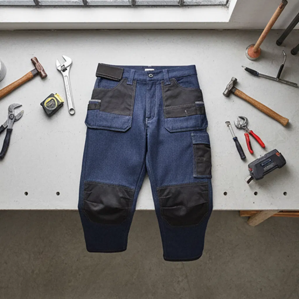 Heavy Duty Men's Cargo Work Pants Construction &amp; Industrial Workwear