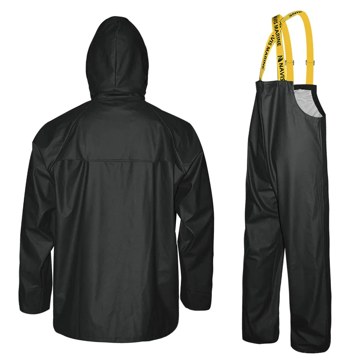 PU Polyester Rain Jacket Bib Pants Waterproof Workwear Suit Clothing Rain Gear