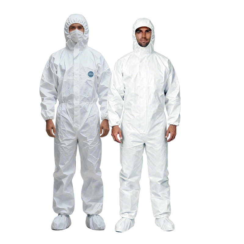 Disposable 65g Microporous Coveralls Suit Type 5&amp;6 Protection One Piece Protective Clothing Work Coveralls