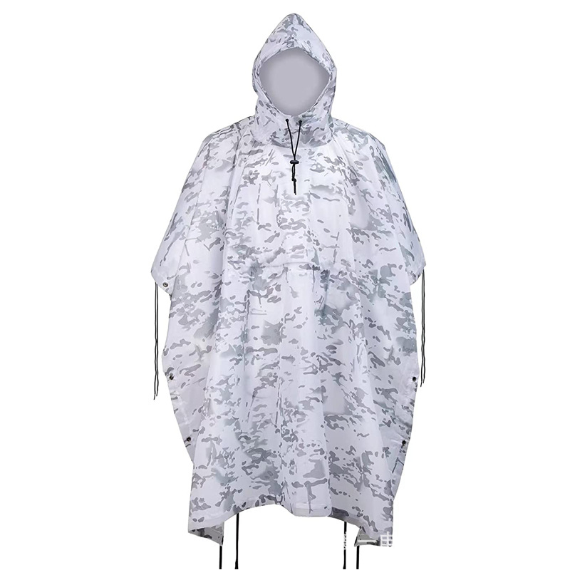 Fashionable Adults Stay Dry Waterproof Raincoat Rain Poncho Cape