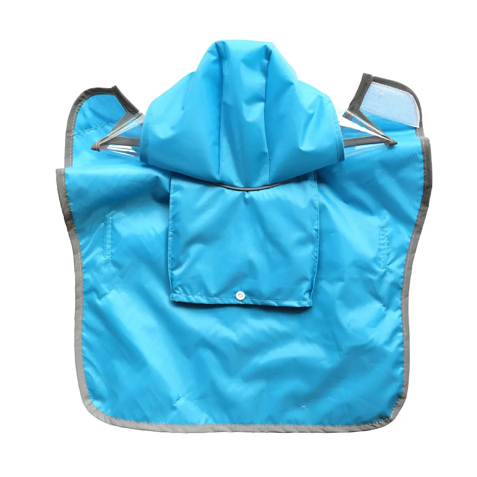 PVC Functional Stylish Adjustable Hood Waterproof Dogs Poncho Raincoat Rain Cape