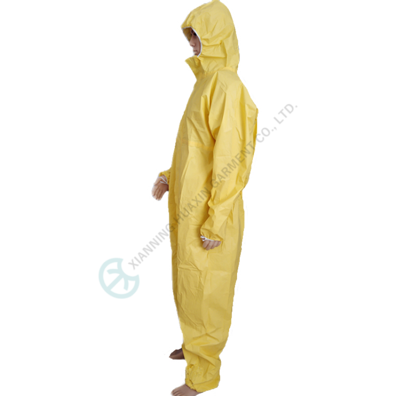 HXCR-C: Disposable Chemical Resistant Coverall with Taped Seam