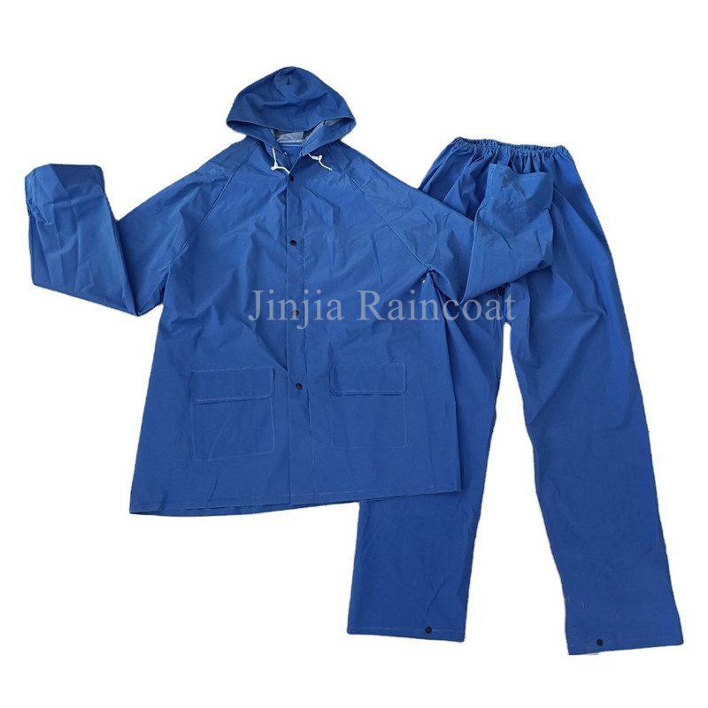 Custom Fire Retardant Flame Resistant PVC Waterproof Raincoat Heavy Duty Rain Gear