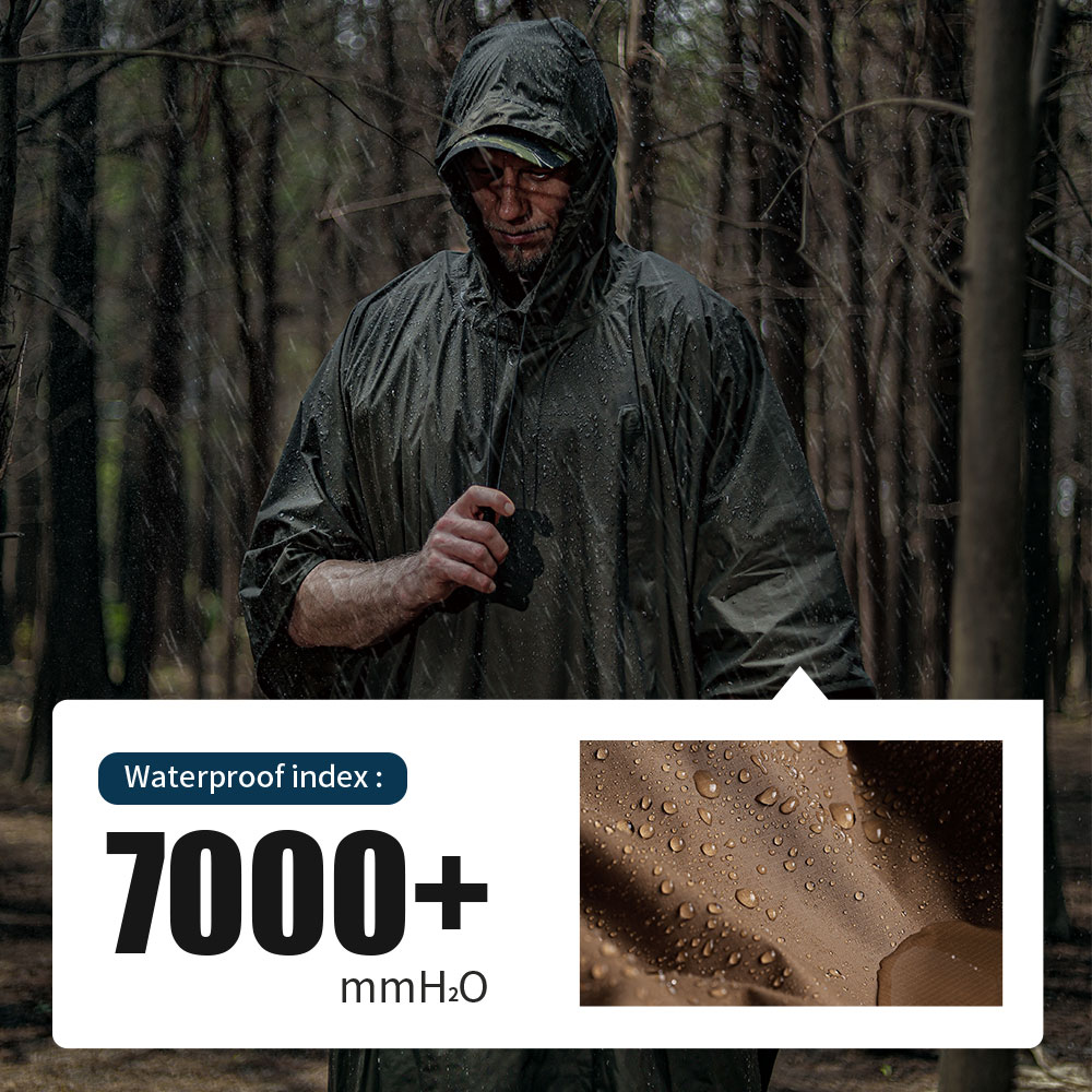 Emersongear Nylon Outdoor Hunting Tactical Gear Tactical Hooded Rain Poncho in Stock