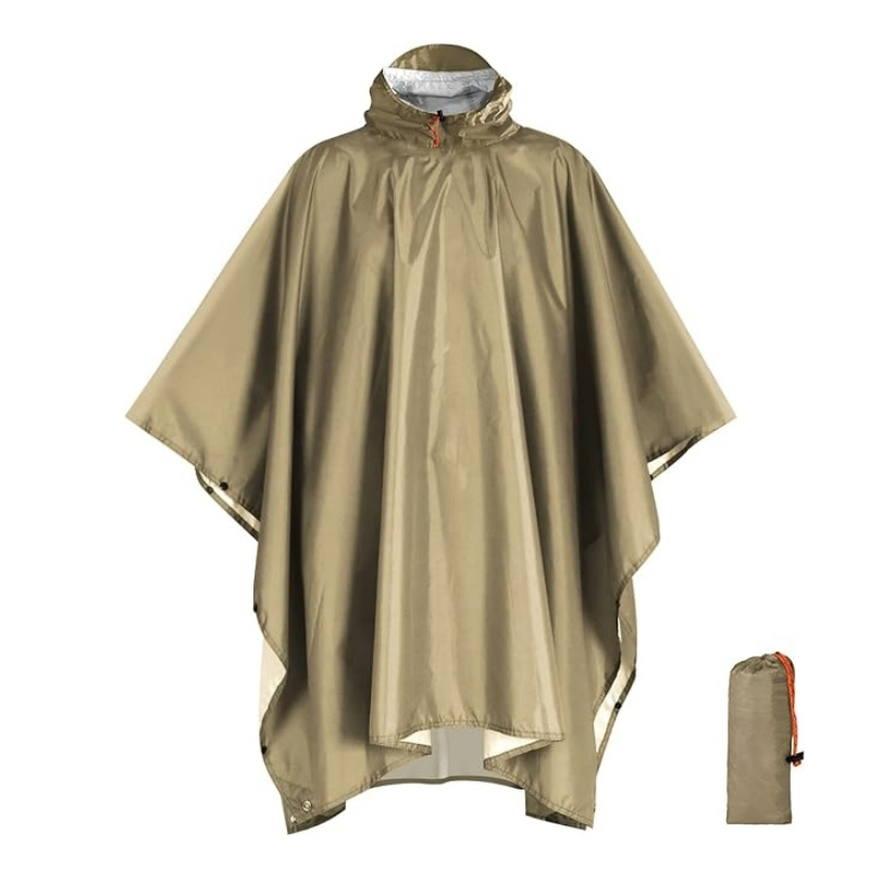 Elegant Waterproof Poncho, Fashionable EVA Raincoat Outdoor Use Rain Poncho Cape