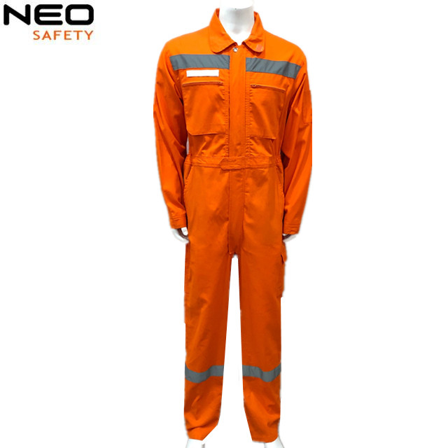 Neo Safety 100% Cotton Workwear Industry Safety Fireproof Fire Resistance Protective Clothing Waterproof Cargo Coveralls
