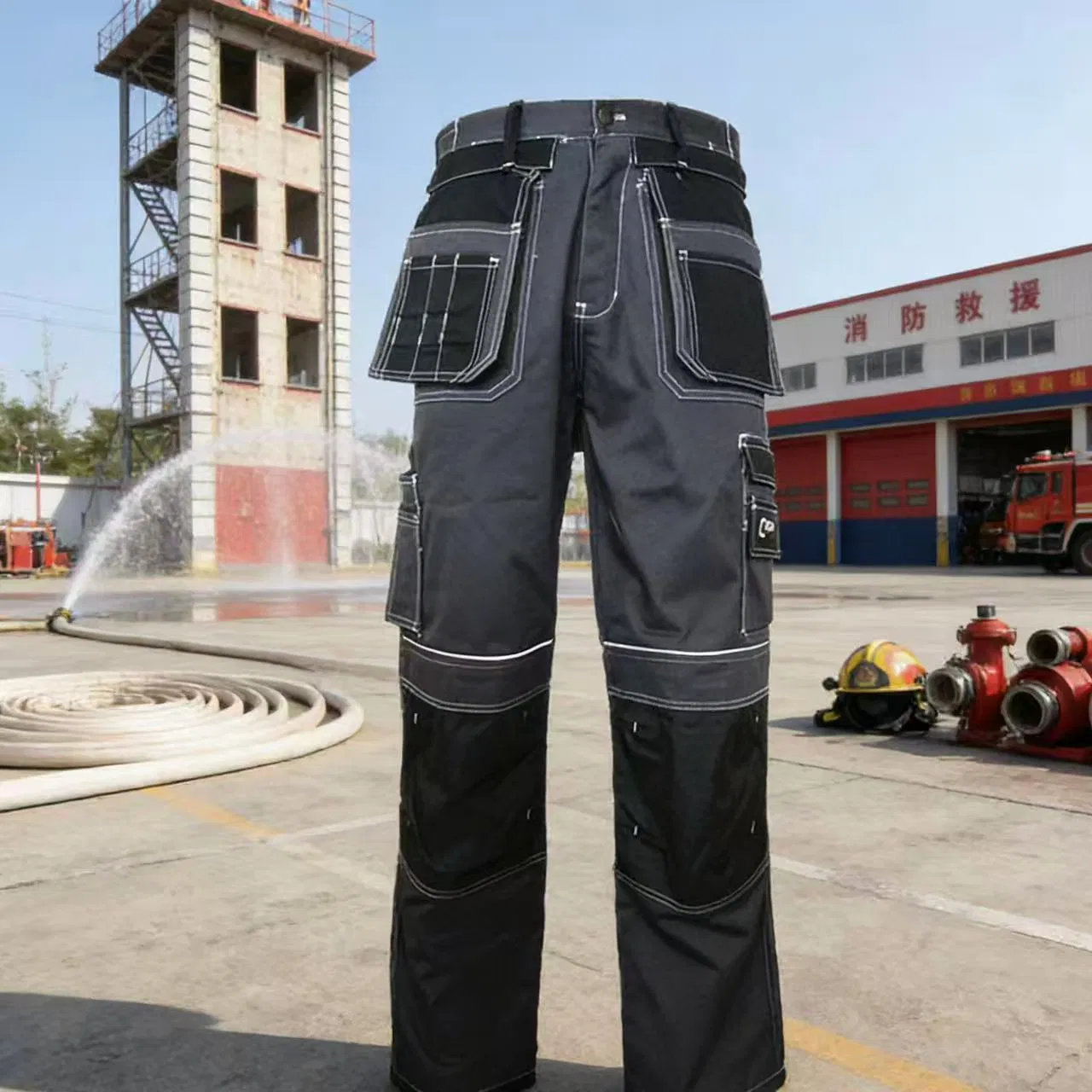 Heavy Duty Multi-Pocket Work Trousers for Outdoor and Labor.