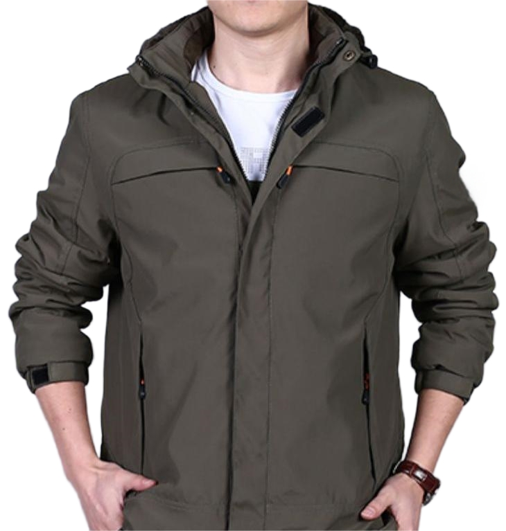 Conmr Men's Nylon Softshell Jacket Breathable Lightweight Windproof