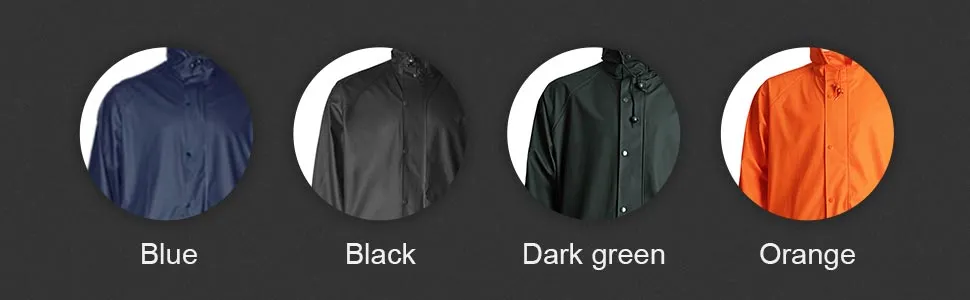 PU Polyester Rain Jacket Bib Pants Waterproof Workwear Suit Clothing Rain Gear