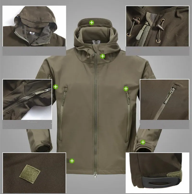 Ultra Safe Vanda Tactical Style Outdoor Combat Windproof Breathable Softshell Jacket for Professional Training Sports Activities Durable Protective Clothing