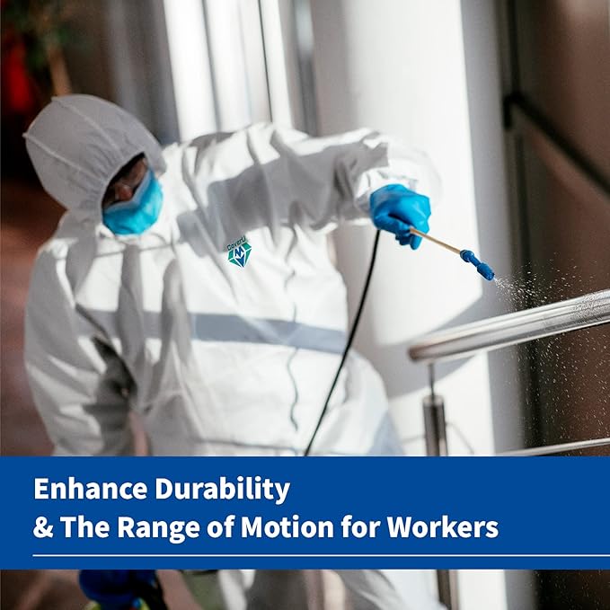Factory Customized LOGO High Quality CE Standard Protective Workwear Clothing Nonwoven PP SMS Microporous Disposable Coveralls
