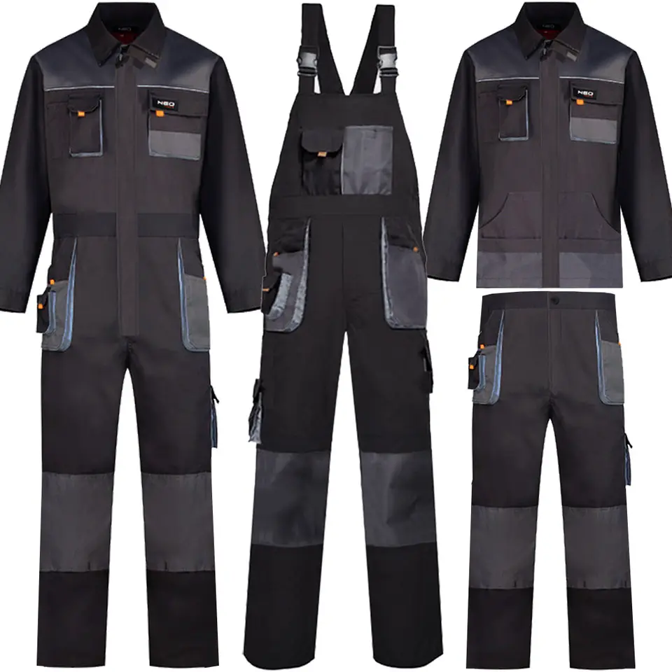 Workwear Cotton Dust-Proof Water Resistant Unisex Mechanic Coverall Overalls Construction Safety Scrubs Uniforms
