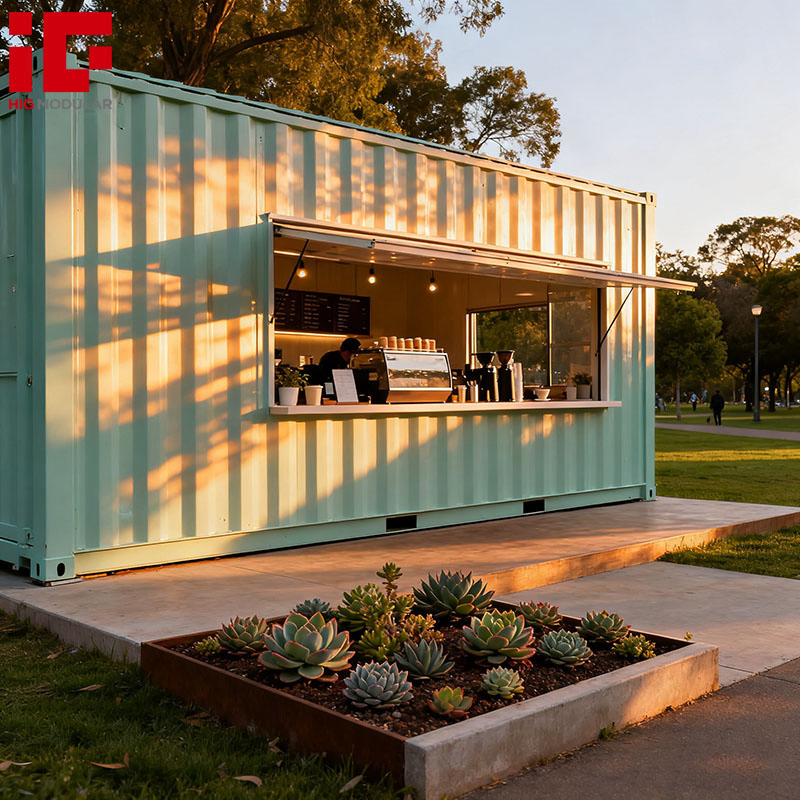 Low Price 20FT 40FT Prefab Steel Modular Portable Container Coffee Shop