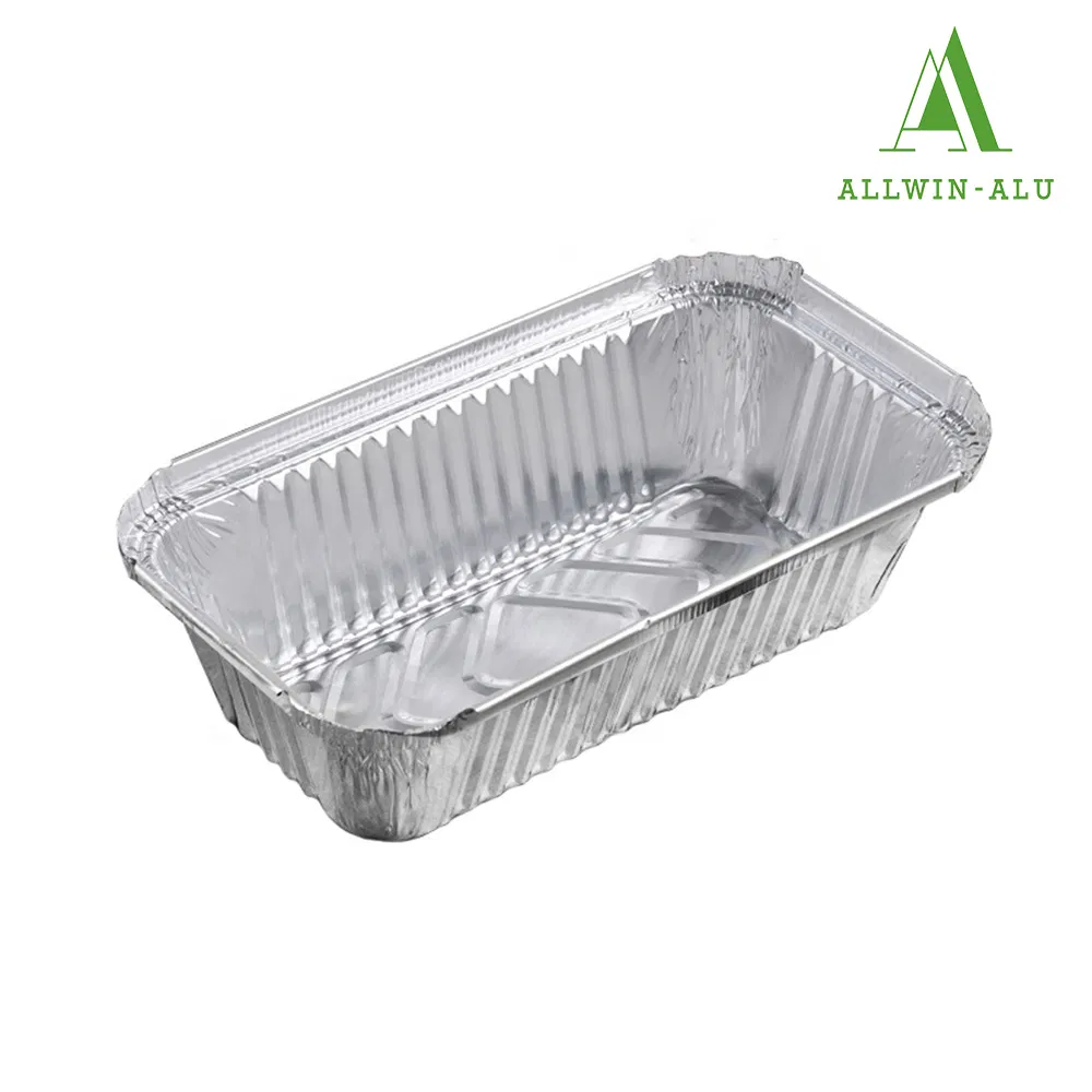 Hot Selling Size 750ml Disposable Kitchen Food Cooking Aluminum Foil Food Container with Lid