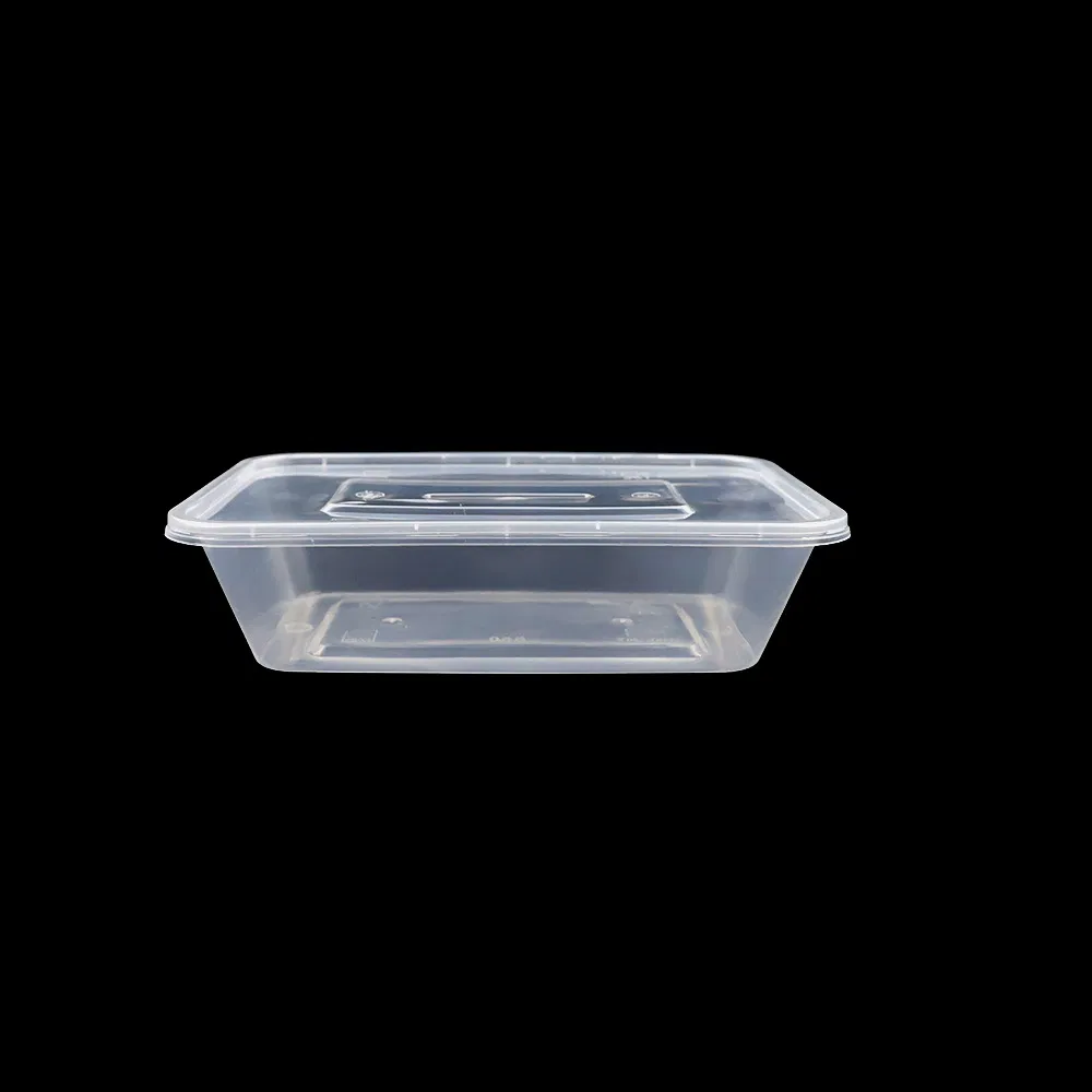 500/650/750ml Disposable Lunch Boxes/Rectangular Fast Food Containers