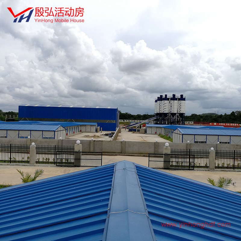 Environmental Protection Weather Proof Mobile Temporary Flat Roof Prefab K House