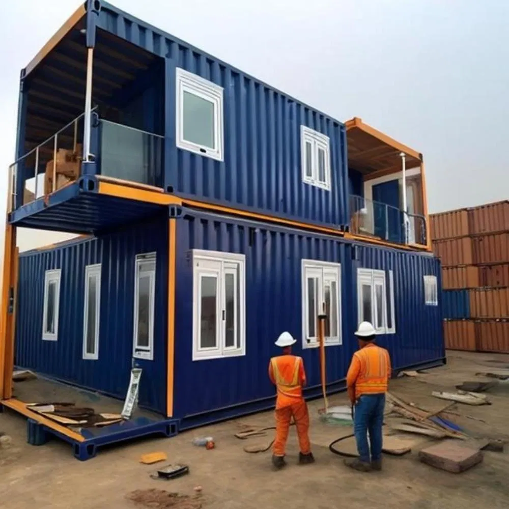 40FT Expandable Flat Pack Container House Modular Prefab Cold Climate Insulated Office