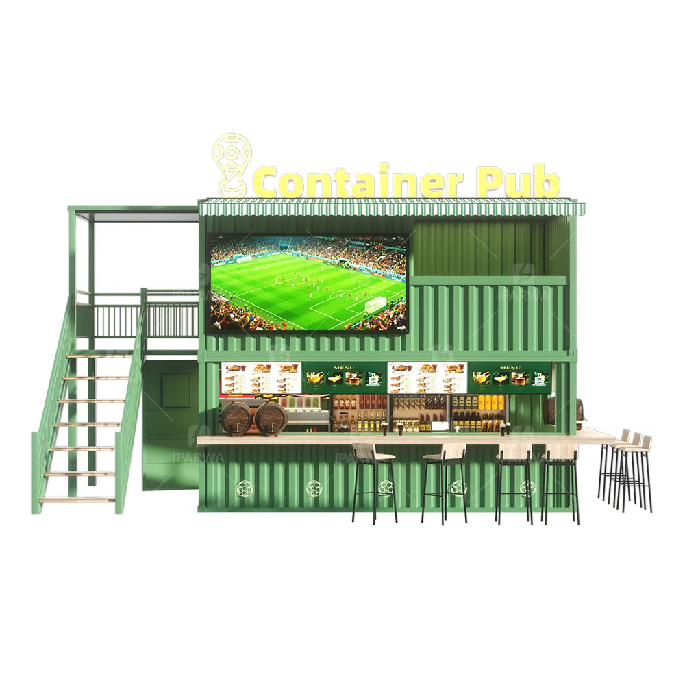 Prefab Movable Store Container Kitchen Coffee Shop Container Pub