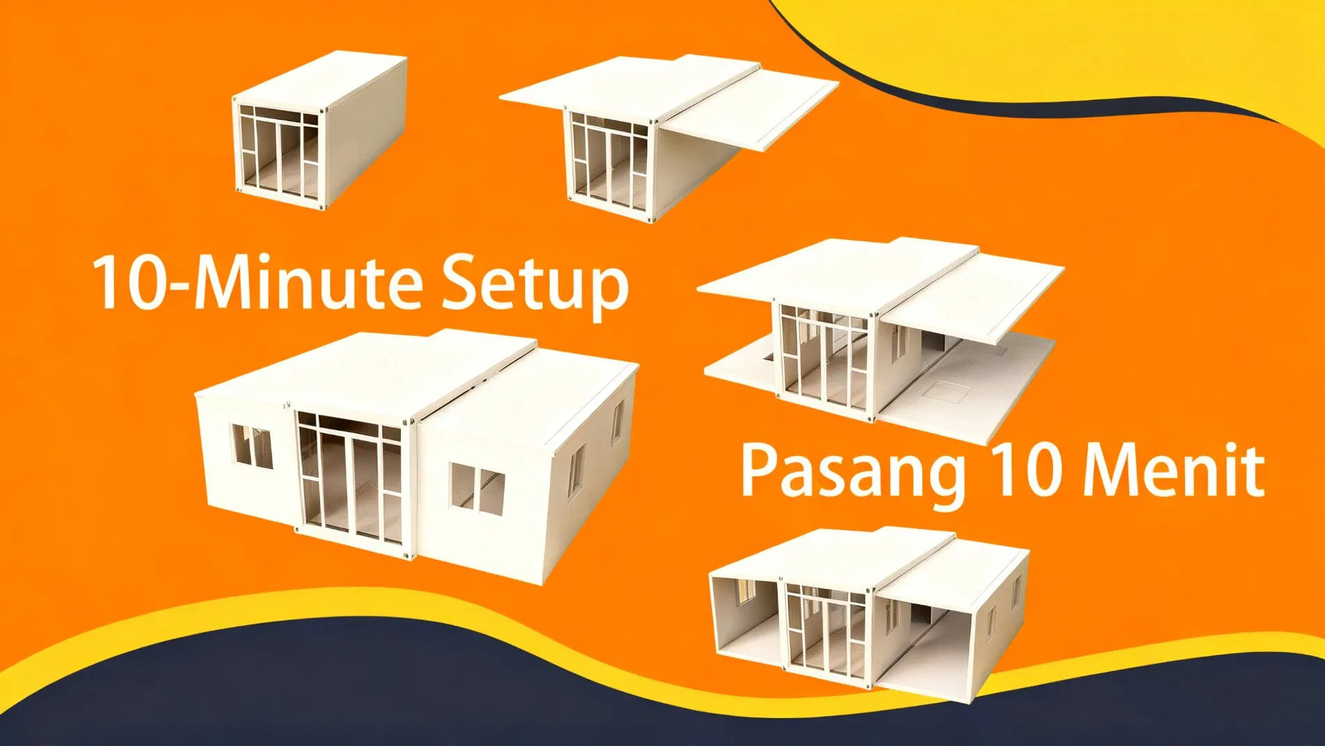 Expandable Modular Portable Prefabricated Disaster Relief Housing Container House