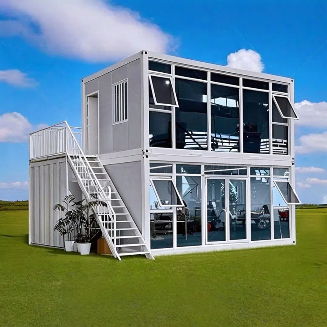 Eco-Friendly Packaged Container House with Solar Panel Readiness, Ideal for off-Grid Living and Sustainable Tourism