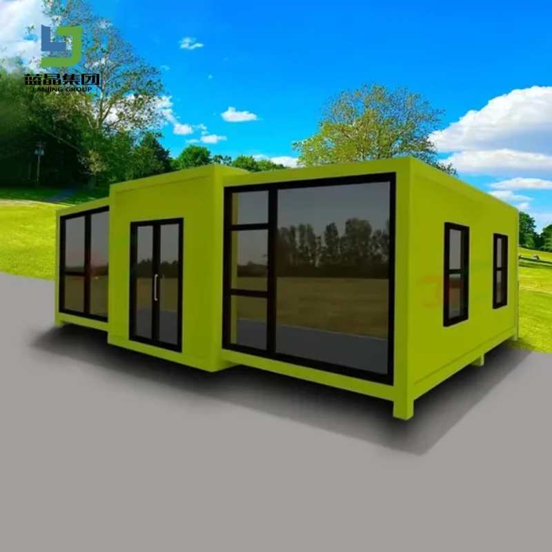 Expandable Prefab Container House - Foldable Steel Frame Portable Home for Office, Camping, Emergency Shelter - Quick Assembly &amp; Weatherproof