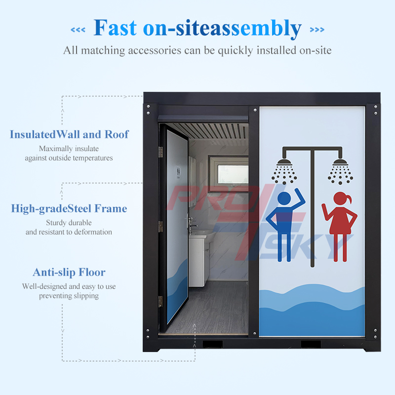 Mobile Bathroom Unit for Camping and RV Sites