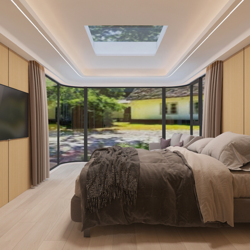 Luxury Prefabricated Vessel Shape Space Capsule Hotel Mobile Home Container House Villa with 4 Bedroom Outdoor Swimming Pool