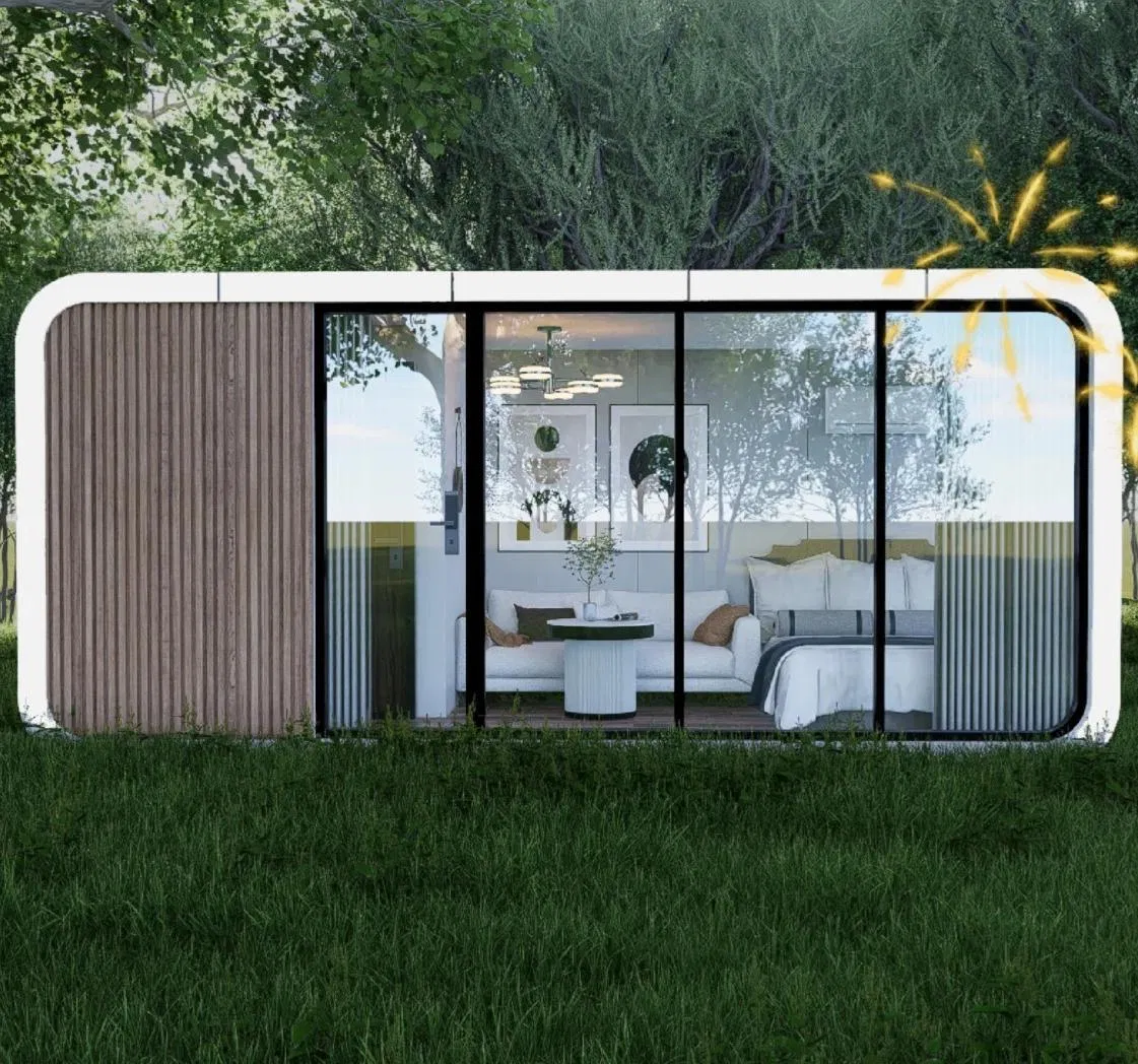 Advanced Container House Solar-Powered off-Grid Smart Apple Cabin with Ai Control
