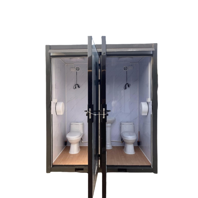 Portable Shower Unit with Movable Integrated Toilet and Prefabricated Bathroom Solutions