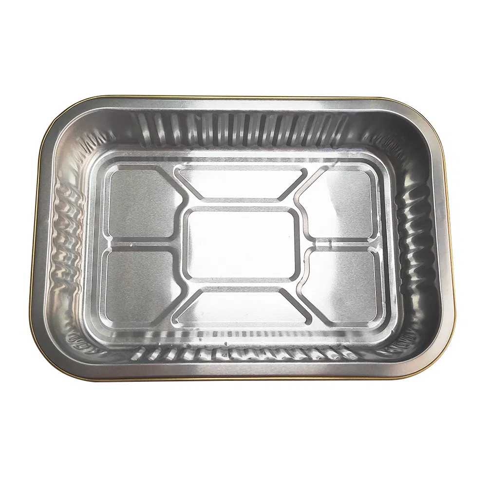 1000ml Smooth Wall Loaf Cake Baking Container Disposable Aluminum Foil Container with Lid